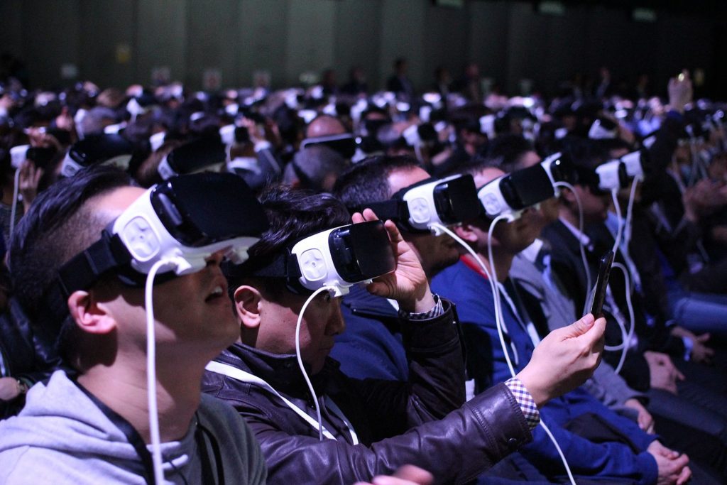 People Experiencing VR