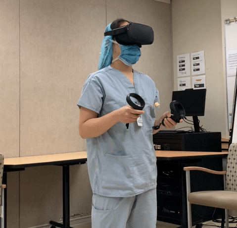 Bring you VR training scenario to life: user testing